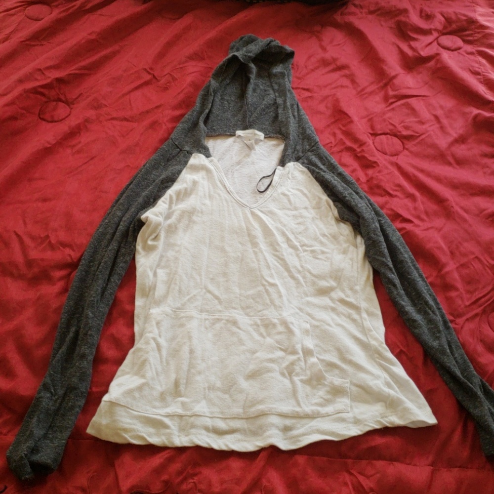 hooded shirt